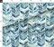Various Fabrics by the Yard or Fat Quarter Watercolor Mosaic Faux Gold Moroccan Tiles Whale Tail Blue Calm Serene Ocean Coastal Custom Printed Fabric by Spoonflower